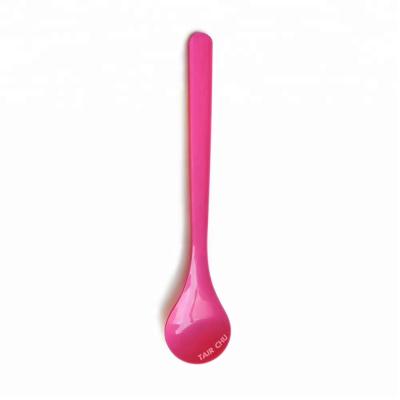 China Beautiful disposable pink spoons perfect for party for sale