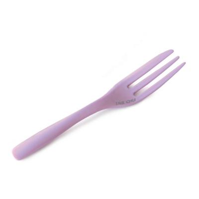 China Disposable Suitable For Colorful Plastic Sweet And Salty Food Tableware Lovely Fries Fork for sale