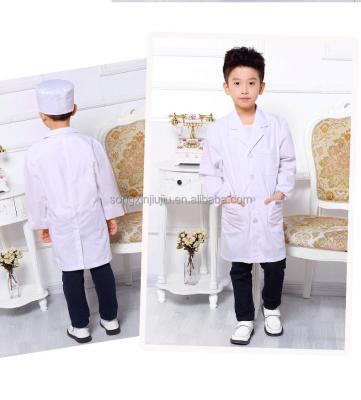 China White Children Hospital Suit Cheap Hospital Uniforms Lab Coat For Children for sale