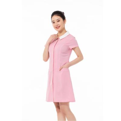 China Anti-Wrinkle Anti-Shrink Easy To Dry Women's Clothing Nurse Uniforms Spa Beauty Wholesale Customized Branded Salon Uniform Scrubs for sale