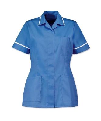 China Europe Wholesale Comfortable Breathable Short Sleeve Health Care Nurse Tunic Medical Shirt Scrub Top for sale