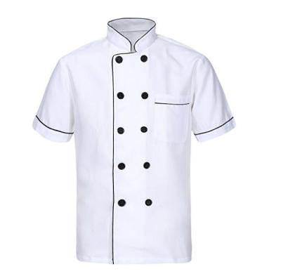 China restaurant & High Quality Chef Uniform Restaurant Bar Chef Coat Chef Uniform Jackets For Restaurant Bar Polyester/Cotton For Unisex TWILL for sale