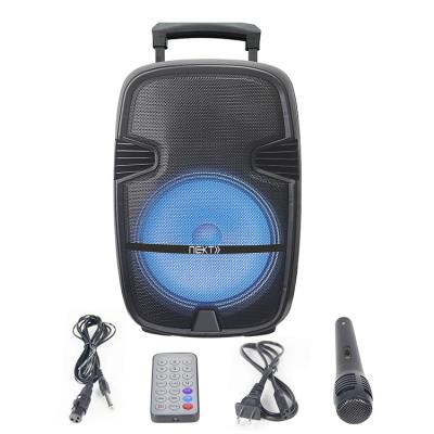 China Colorful LED light new arrival sound box caixa de som karaoke cart speaker radio à venda