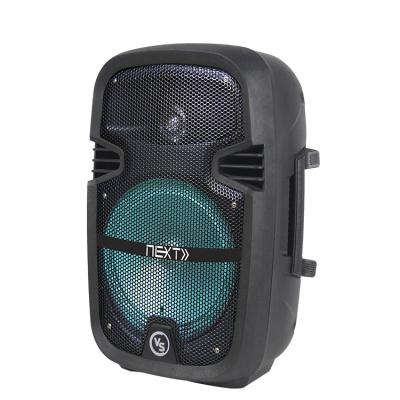 China Factory stock 8 inch woofer active portable party RGB karaoke outdoor partybox wireless speaker with MIC for sale