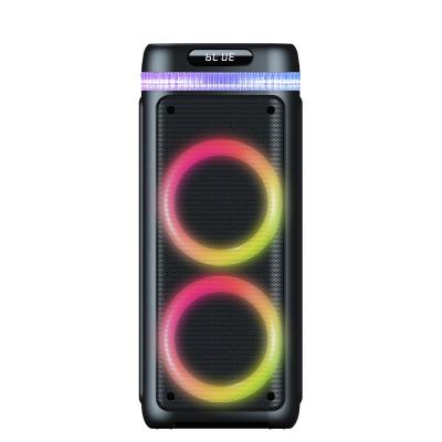 중국 BiNKO Colorful LED Light Dual 8 Inch Bass Speaker Driver FC BT Competition Subwoofer Outdoor Speaker 판매용