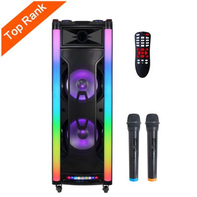 중국 Portable Wireless Audiophile Music Wireless High-End Party Loudspeaker Power LED Flashing Light Party Speakers Boombox Bass Speaker 판매용