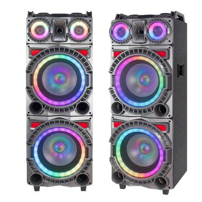 중국 2022 LED Disco Light Colorful Warm Party Light DJ Speaker Wireless Outdoor Subwoofer 12 Inch 판매용