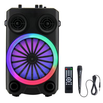 China Colorful Light Portable LED Speaker Karaoke, Wireless Portable Kit Speaker, Blue Tooth Speaker Amazon Box For Iphone for sale