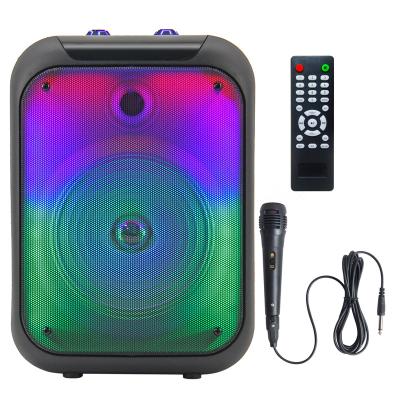 China Colorful LED Light Interpretation Speaker for Iphone, Professional Tripod for DSLR Camera, Portable Speaker with Lights for sale