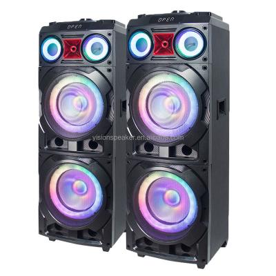 China Colorful LED light high power RGB karaoke audio, caixa de som de 12, household super bass speaker à venda