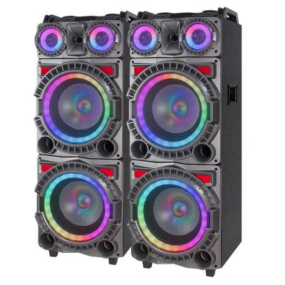 China OEM Colorful LED Lightweight Hi-Fi Sound System, 12 Inch Woofer Driven Speaker, Dual Bass RGB Light Speaker with MIC à venda