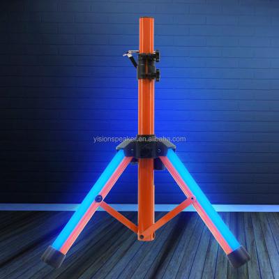 China Wonderful light react and phase in time with beat heavy duty multi level adjustable flexible aluminum flexible stable dynamic LED tripod stand à venda