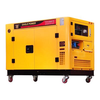 China Canopy 10KW Silent Yellow Diesel Generator Diesel Generator Set / KVA 10kw for sale