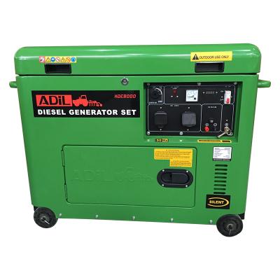 China Portable Digital Silent Diesel Generator 5KW Diesel Generator Set 5kw for sale