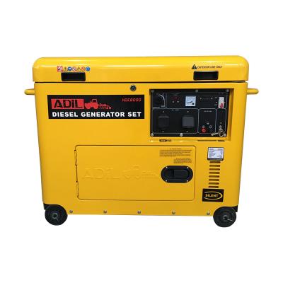 China Silent 5KW Air Cooled Single Phase Diesel Generator With 5kw Remote Control Diesel Generator Set for sale