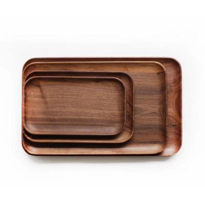 China Custom Wholesale Wooden Rolling Logo Smoking Serving Tray Cigarette Wooden Tray for sale