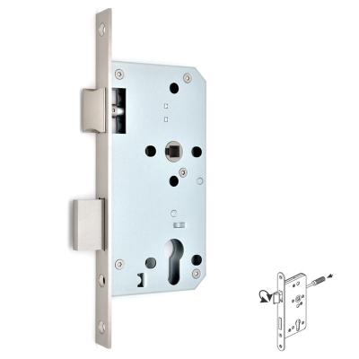 China SS304 HANRUI 5572Z/55mm Mark CE Certification EN12209 DIN18251 DIN 1825 Fire Mortise Lock EN1634-1 Fire Proof Door Lock Body Rated for sale