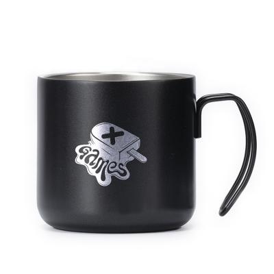 China Custom Viable Promotion Travel Coffee Mug 12oz 350ml Double Wall Vacuum Office Cup Handle Cup Mug for sale