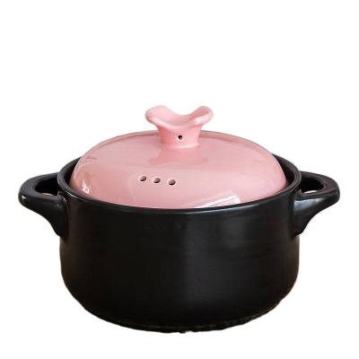 China High Temperature Resistant Ceramic Soup Pot Cookware Casserole Stew Pot Sustainable Non-stick Household Soup Pot for sale