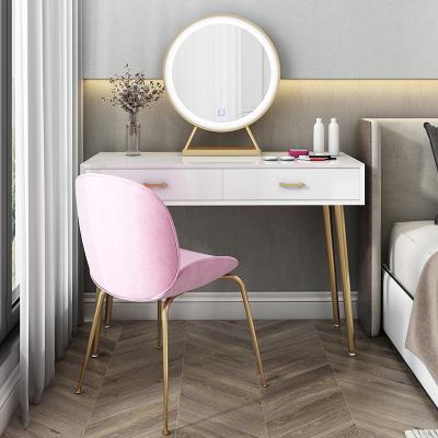 China Small Apartment Makeup Table (The Other) Style Bedroom Furniture Nordic Adjustable Vanity Luxury Dressing Table for sale