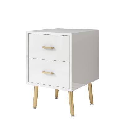 China Contemporary White Modern Fashionable Night Stand Storage Cabinet With Three Drawer for sale