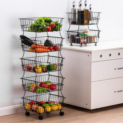 China High Quality Modern Metal Lockers For Vegetable Fruit Storage Baskets Kitchen for sale