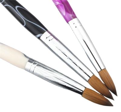 China Nail Art Beauty Hot Sale Top Quality SIZE 08 Nail Art Brush Kolinsky 100% Acrylic Nail Brush Size 08 for sale