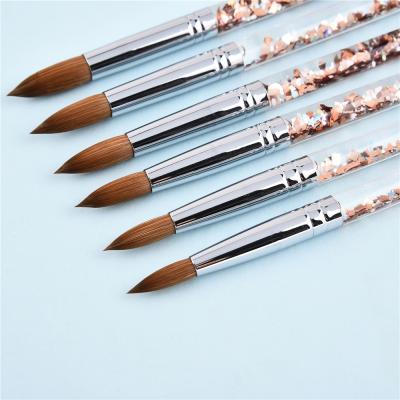 China Kolinsky Liquid Hair Tool Beauty Hot Selling Glitter Nail Art Beauty Metal Nail Art Brush Set Acrylic Tools for sale