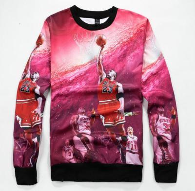 China Fashion Design Crewneck Streetwear Sweatshirt Anti-pilling Custom And Mens Polyester 3d Sweatshirt Printing Sublimation for sale