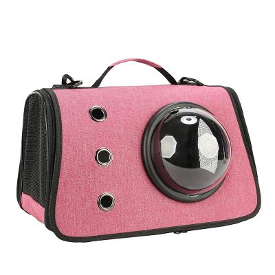 China Breathable Cat Bag Pet Backpack Outside Portable Transparent Space Capsule for sale