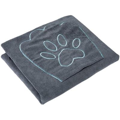 China Viable Hot Selling Dog Bath Quick Dry Super Cleaning Pet Towel Water Absorption for sale