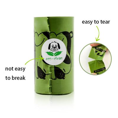 China Dogs Manufacture Wholesale Certified Compostable Flat Dog Biodegradable Poop Bags Custom Printed for sale