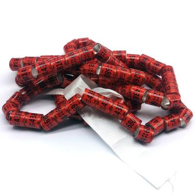 China Viable Machine Making Customized 8mm Aluminum Bird Supplies Accessories Other Pet Products Foot Rings Pigeon Ring for sale