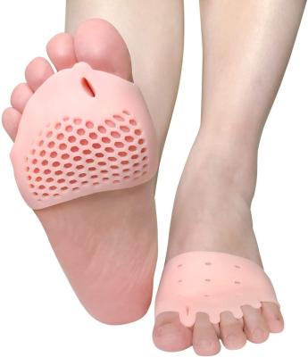 China Ball of Foot Cushions Forefoot Pad Gel Reusable Breathable Metatarsal Pads Ball of Foot Cushions for sale