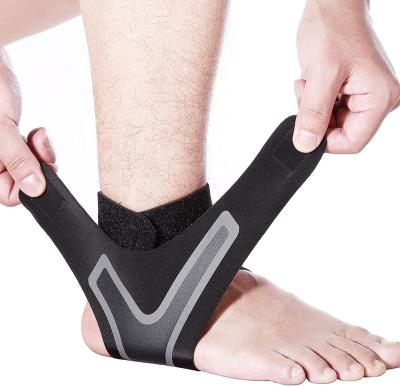 China Adjustable Adjustable Ankle Support Sleeve Compression Ankle Support Wrap Sleeve For Sprained Ankle for sale