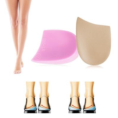 China Leather Shoe Pads Orthopedic Shoe Inserts Correction Heel Pads For O/X Leg for sale