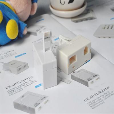 China FILTERING EFFECT Telephone ADSL Splitter / Filter Home Telephone Connect Computer for sale