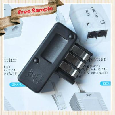 China French telephone modular adapter with RJ11 plug 66.2*30.8*49mm for sale