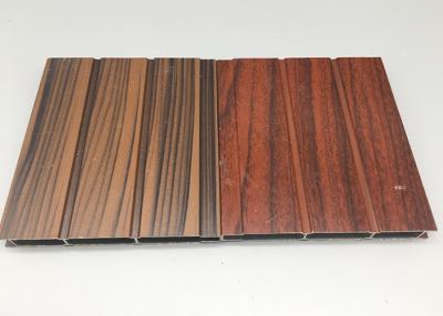 China High Strength Rectangular Wood Finish Aluminium Profiles Oxidation Resistance for sale