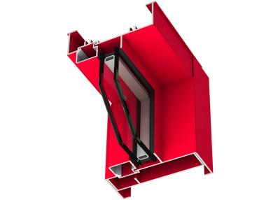 China Lightweight Aluminium Window Frame Extrusions Corrosion Resistance Red Color for sale