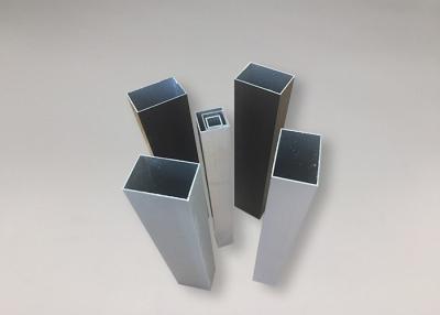 China Alloy 6061 T4 T5 T6 Square Section Aluminium Tube 8 - 10um Film Thickness for sale