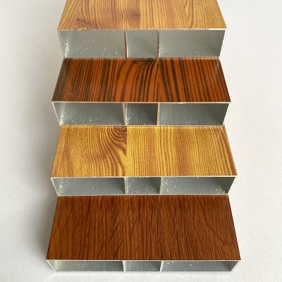 China 6m 6063 T5 Anodized Wood Finish Aluminium Profiles for sale