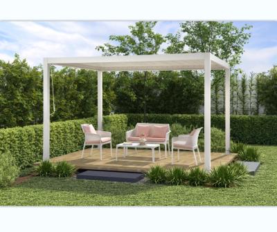 China Howvin 3*4M Customized Adjustable Waterproof Louvered Roof Motorized Aluminium Pergola for sale