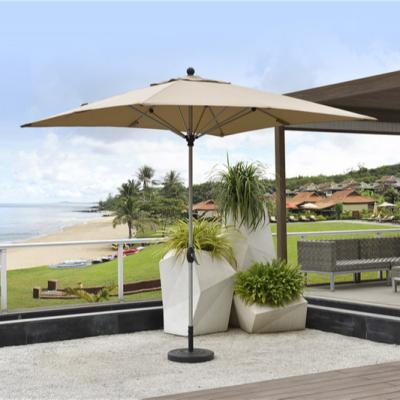 China 2.5*2.5m Beach Advertisement Umbrella Aluminum Alloy Square Hand-Cranked Milan Umbrella Parasol Te koop