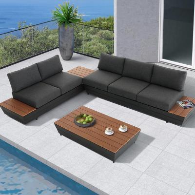 China Howvin H-HM5128 Outdoor Sofa Set Alumiunm Frame Material Contemporary Furniture for sale