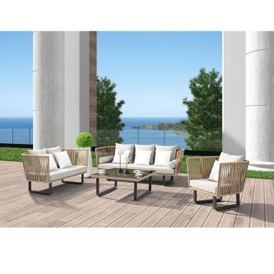 Κίνα 6Pcs Pe Rattan Garden Outdoor Sofa Set Modern Design Apartment, Mall, Leisure Facilities Furniture προς πώληση