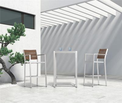 China High Table And Chair Bar Stools Set For Dining, Outdoor, Hotel, Villia, Apartment, Courtyard Te koop