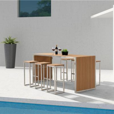 China Aluminum Outdoor Restaurant Bar Stools Set Of Industrial Contemporary Design Style for sale