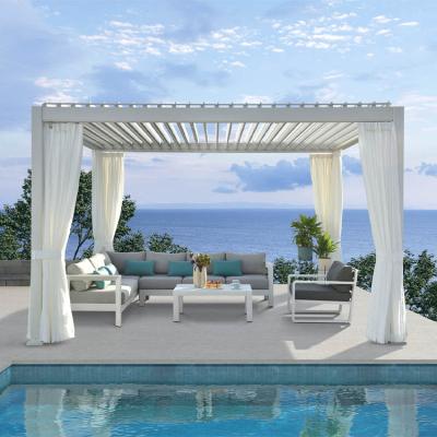 Cina howvin 3*3.6M Waterproof Louver Roof System Kits Outdoor Gazebo Garden Bioclimatic Aluminium Pergola in vendita