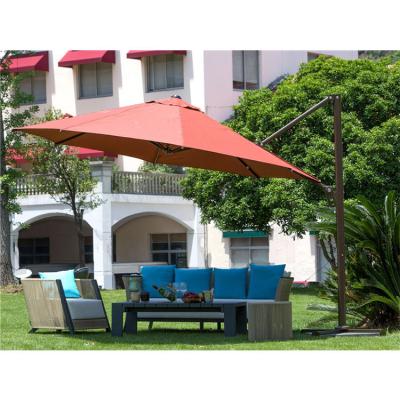 China 3.5M Outdoor Furniture Garden Patio Parasol Sun Shade Cantilever Banana Hanging Umbrella Te koop